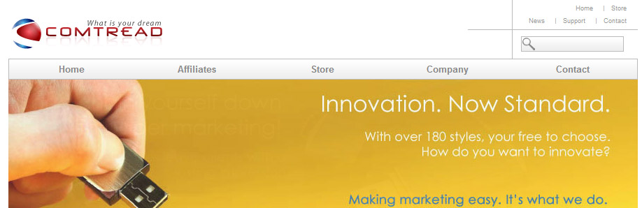 Web Design & Development for Comtread Inc.