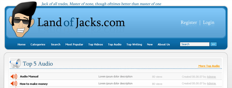 Web Design & Development for Land Of Jacks