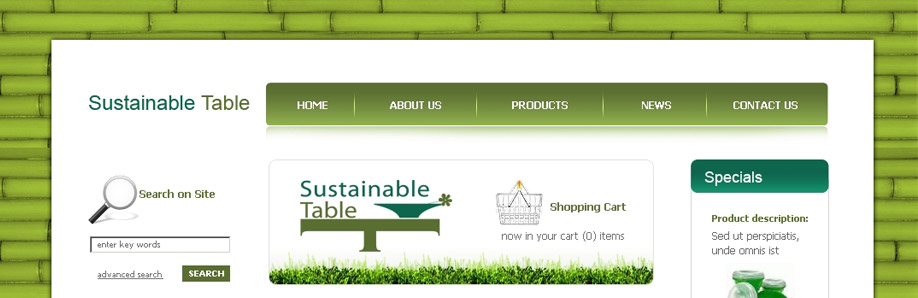 Web Design & Development for Sustainable Table